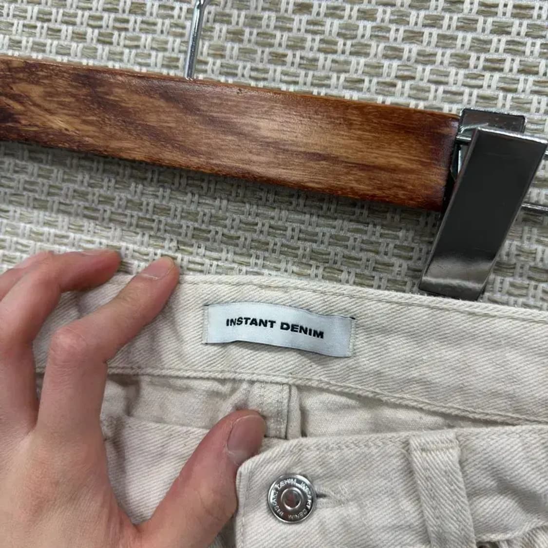 인스턴트데님 캐주얼 크림진 청바지 28인치 A03519 상품이미지4