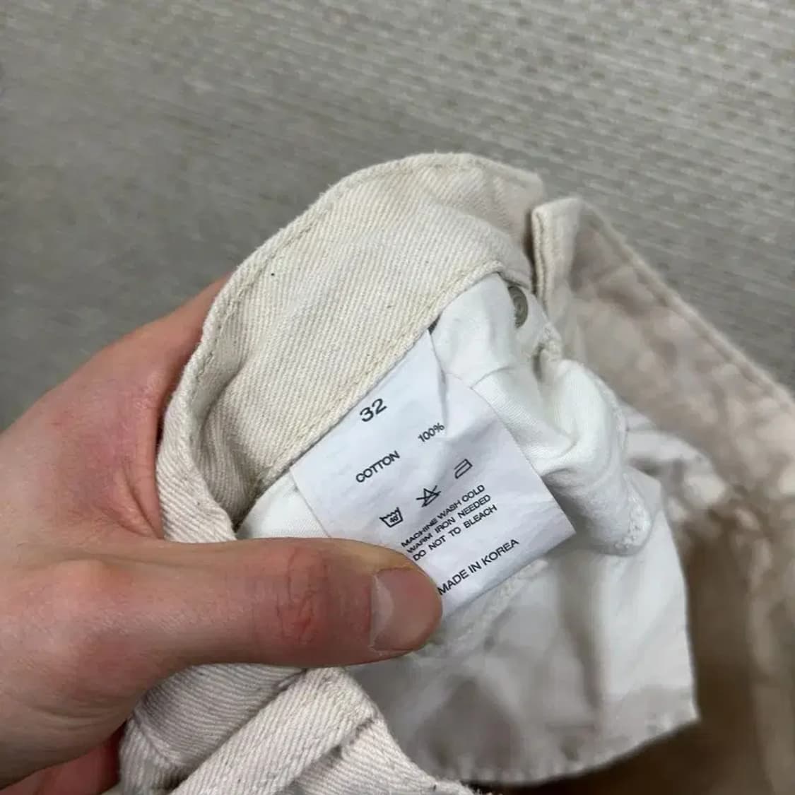 인스턴트데님 캐주얼 크림진 청바지 28인치 A03519 상품이미지5