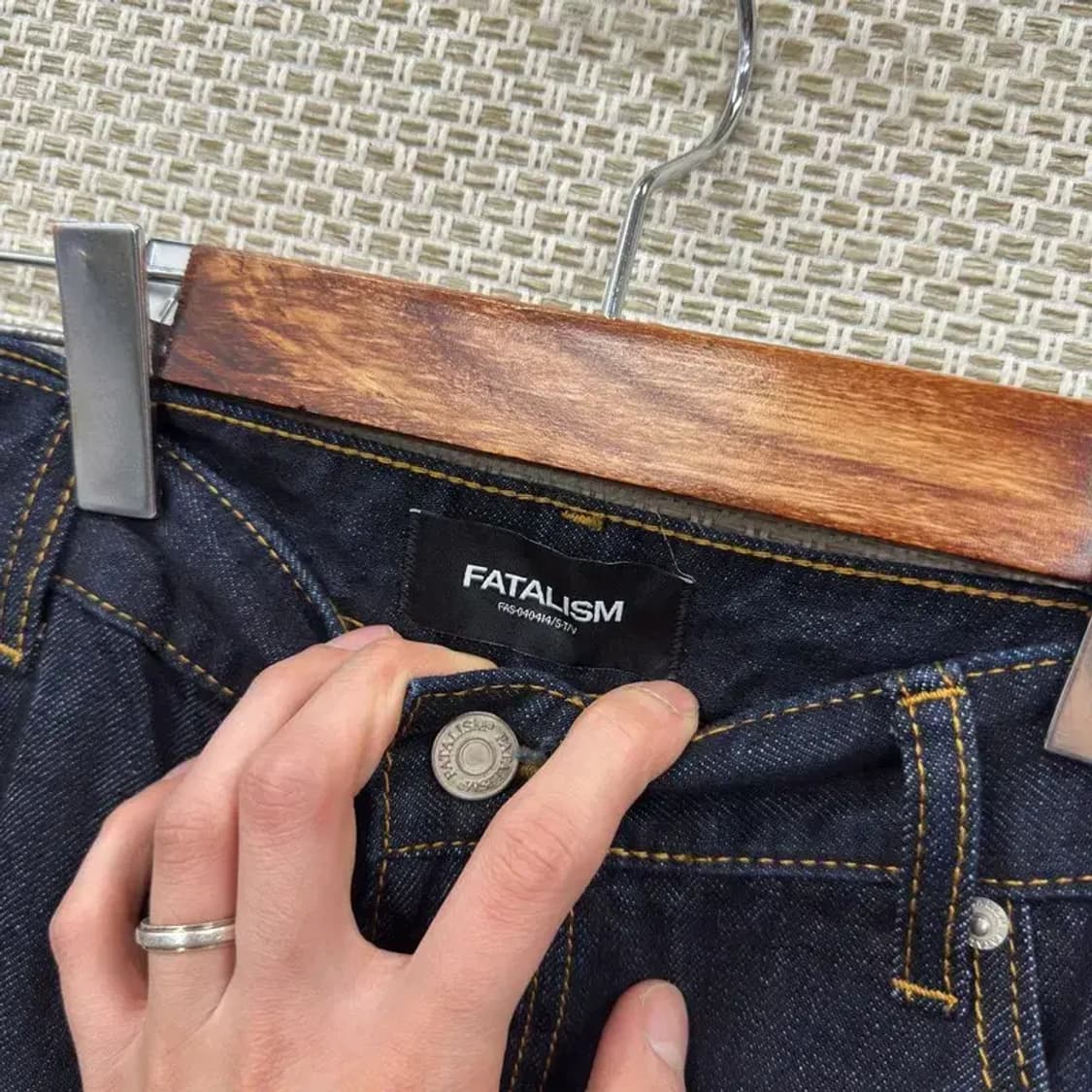 페이탈리즘 캐주얼 생지데님 청바지 33인치 A03520 상품이미지4