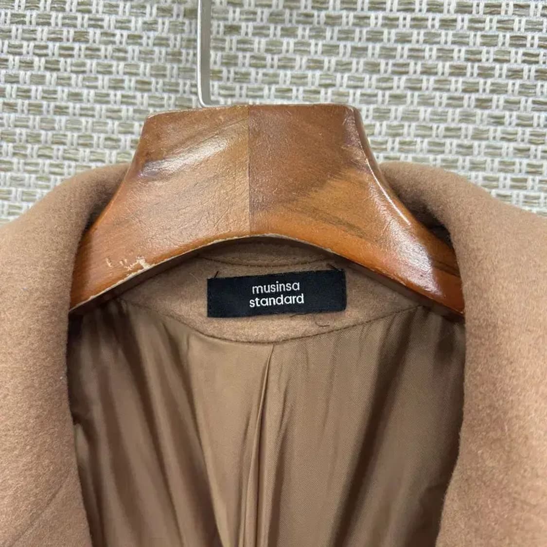 무신사스탠다드 캐주얼 버튼 울 코트 자켓 M A03565 상품이미지4