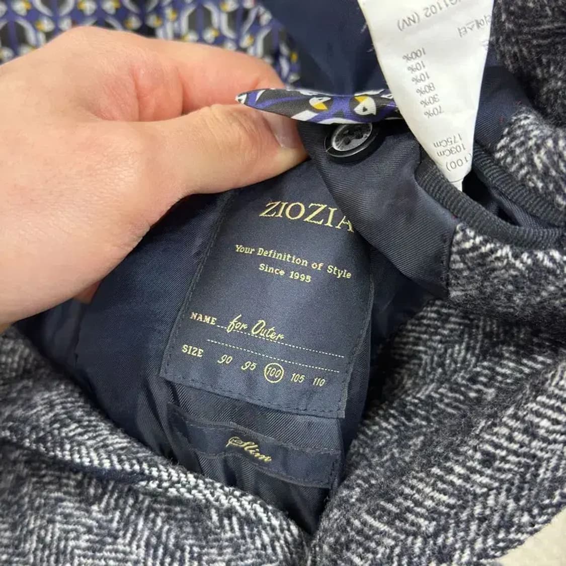 지오지아 캐주얼 울 블레이저 자켓 100 A03572 상품이미지3