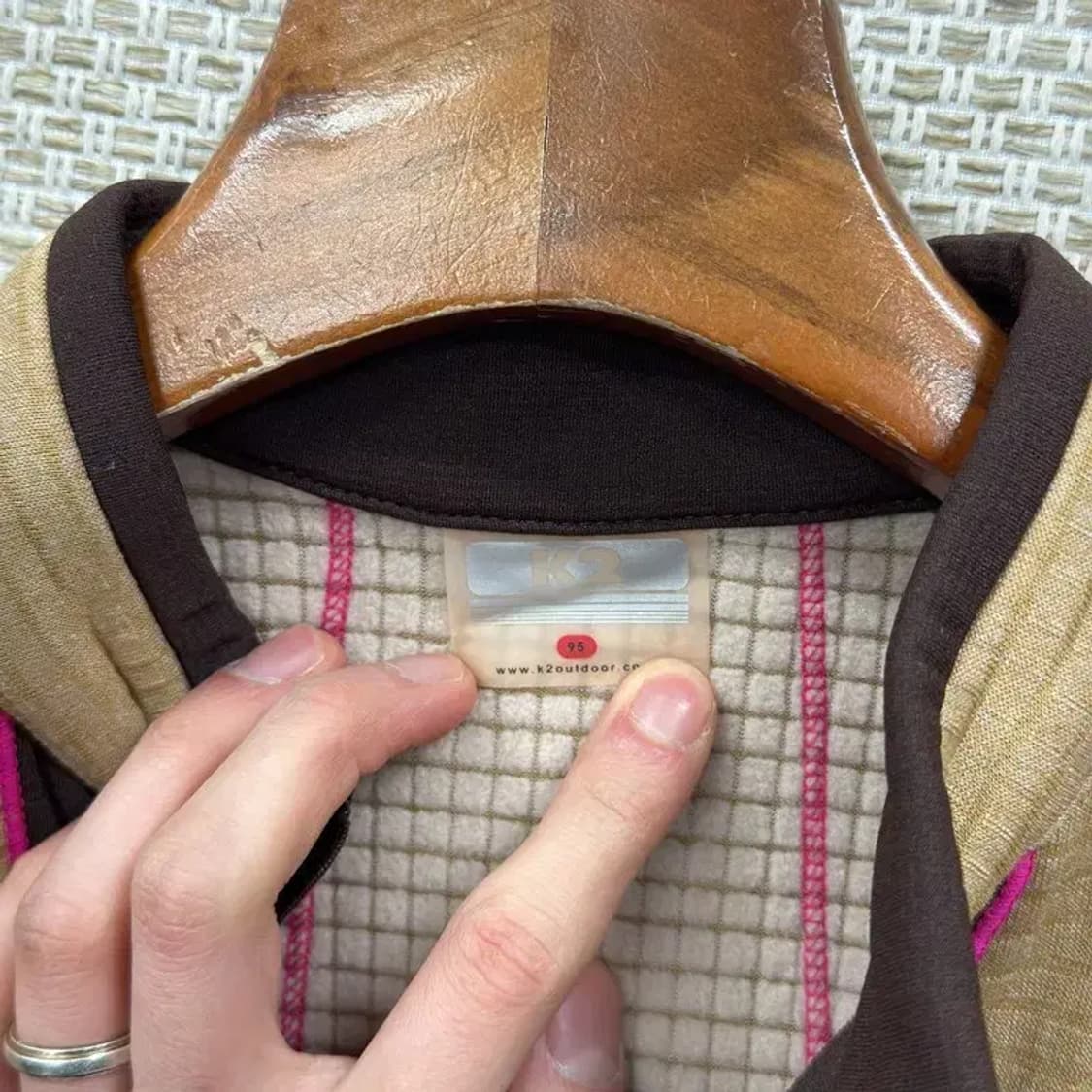 K2 아웃도어 자수로고 약기모 반집업 긴팔티 95 A03576 상품이미지3