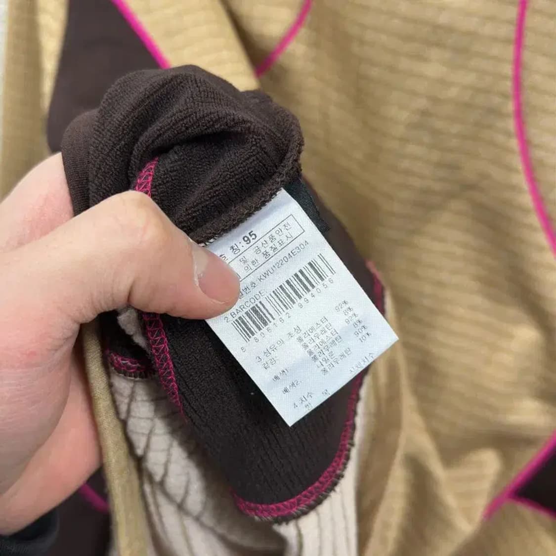 K2 아웃도어 자수로고 약기모 반집업 긴팔티 95 A03576 상품이미지4