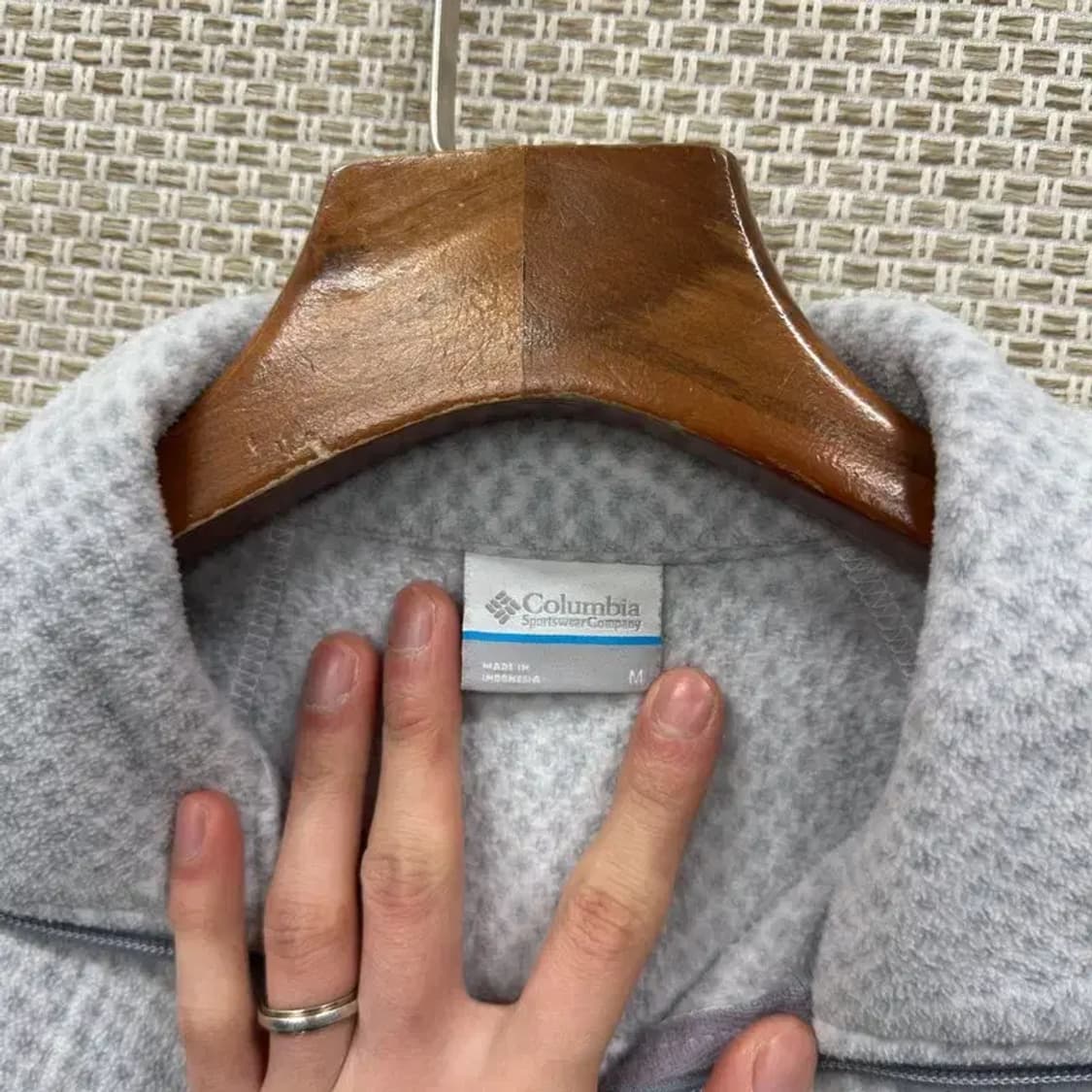 콜럼비아 아웃도어 자수로고 플리스 후리스 집업 M A03578 상품이미지3