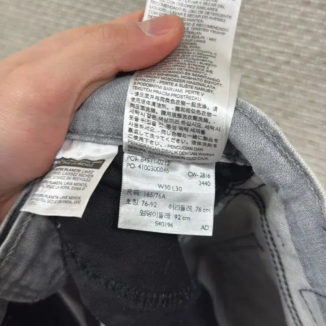 리바이스 511 블랙탭 스판 데님 청바지 30인치 A03597 상품이미지5