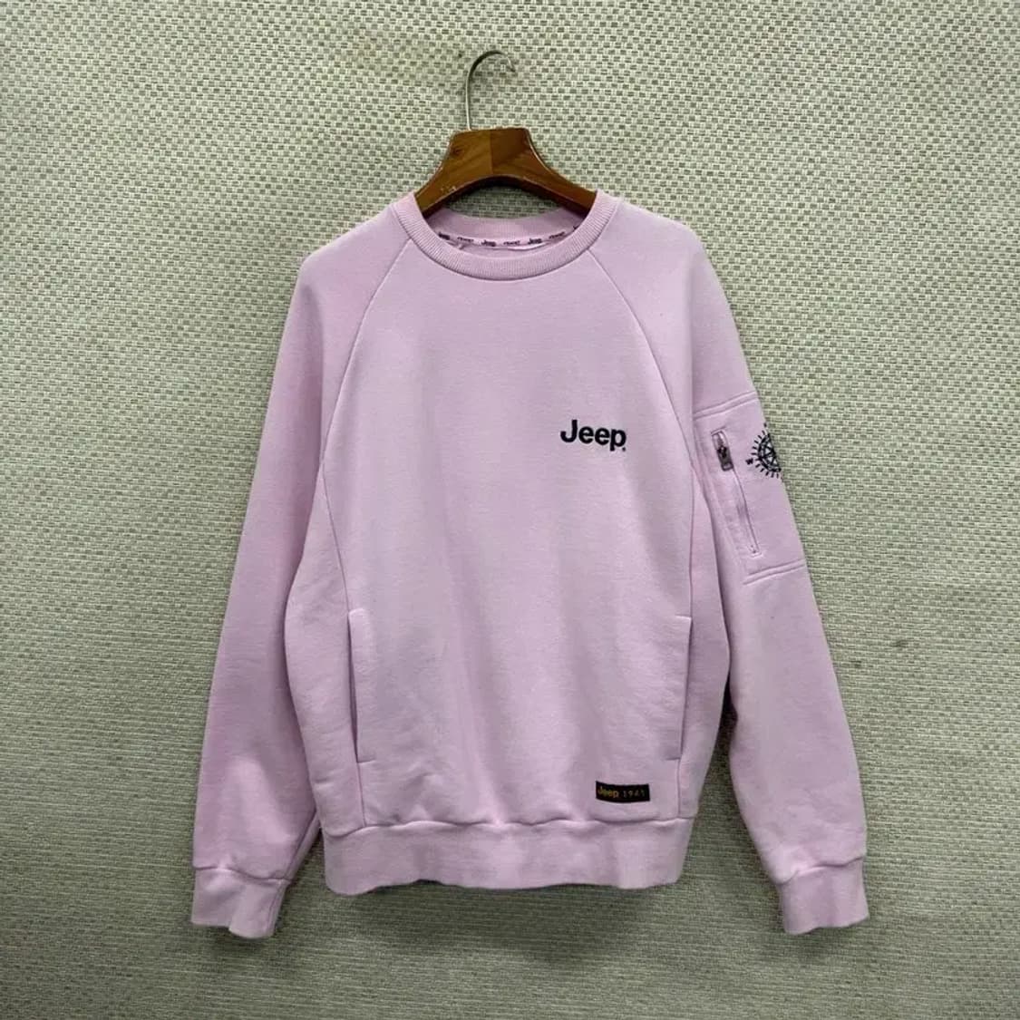 지프 JEEP 캐주얼 자수로고 오버핏 스웻셔츠 맨투맨 S A03591 상품이미지1