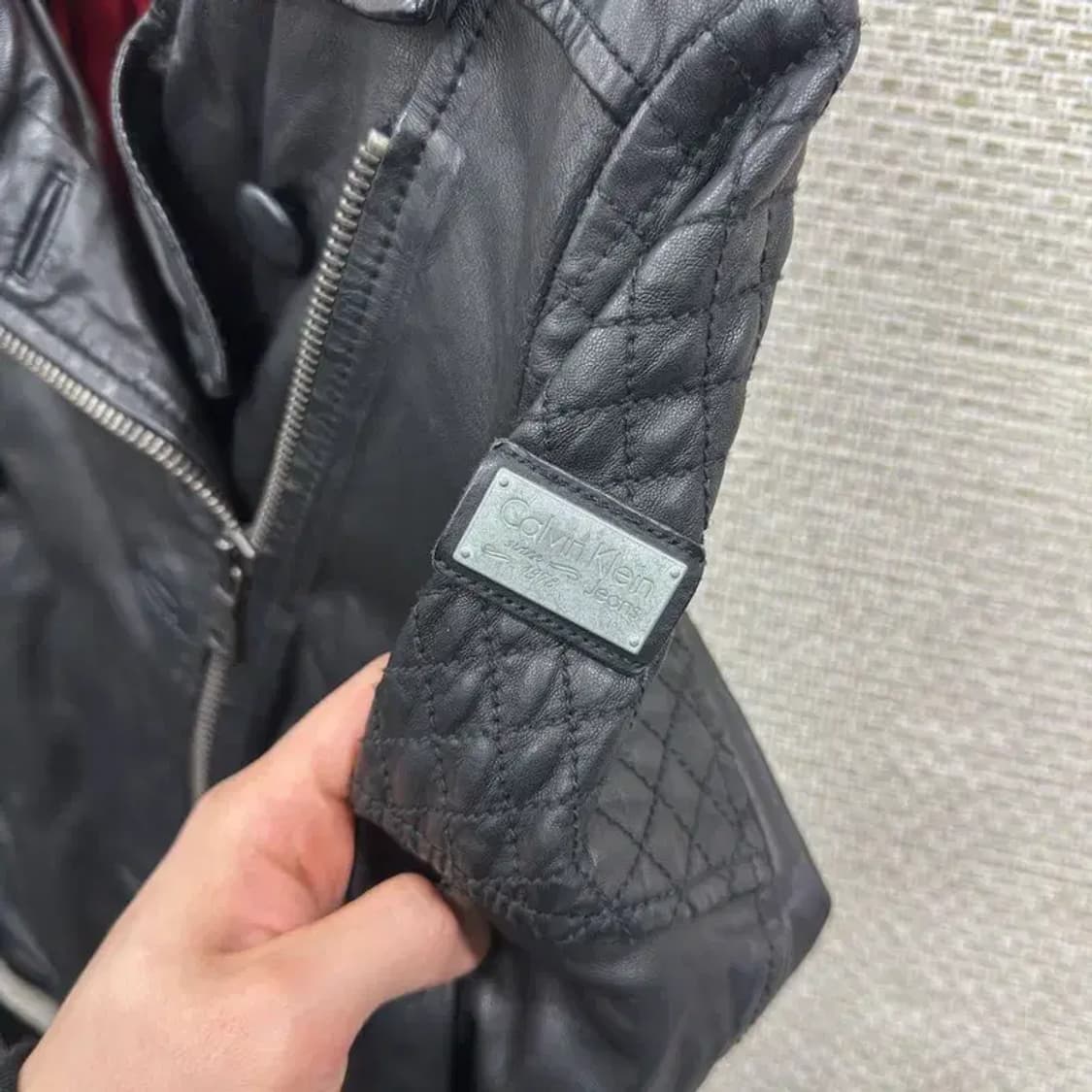 캘빈클라인 캐주얼 라이더 양가죽 자켓 XS A03646 상품이미지6