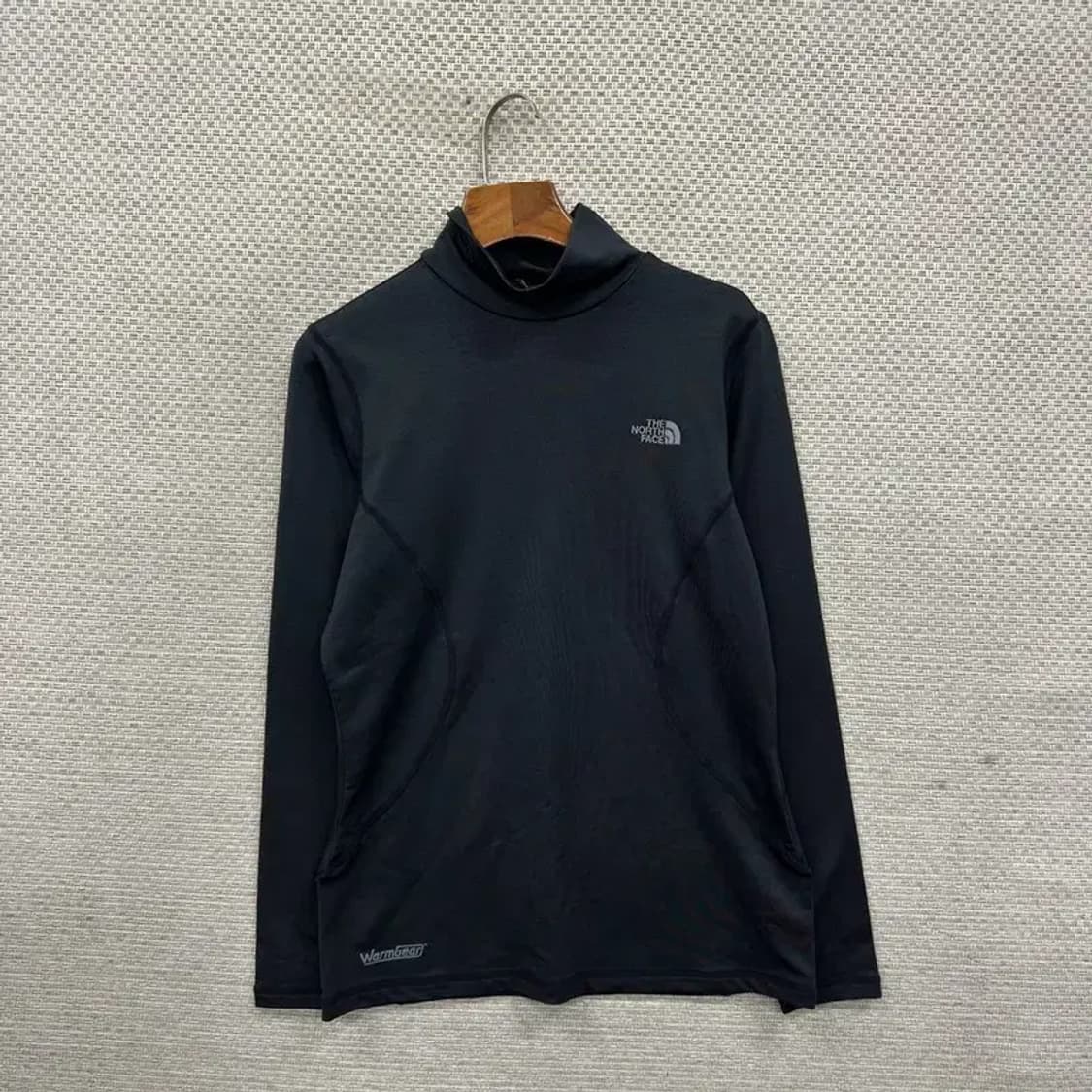 노스페이스 아웃도어 자수로고 목폴라 긴팔티 90 A03650 상품이미지1