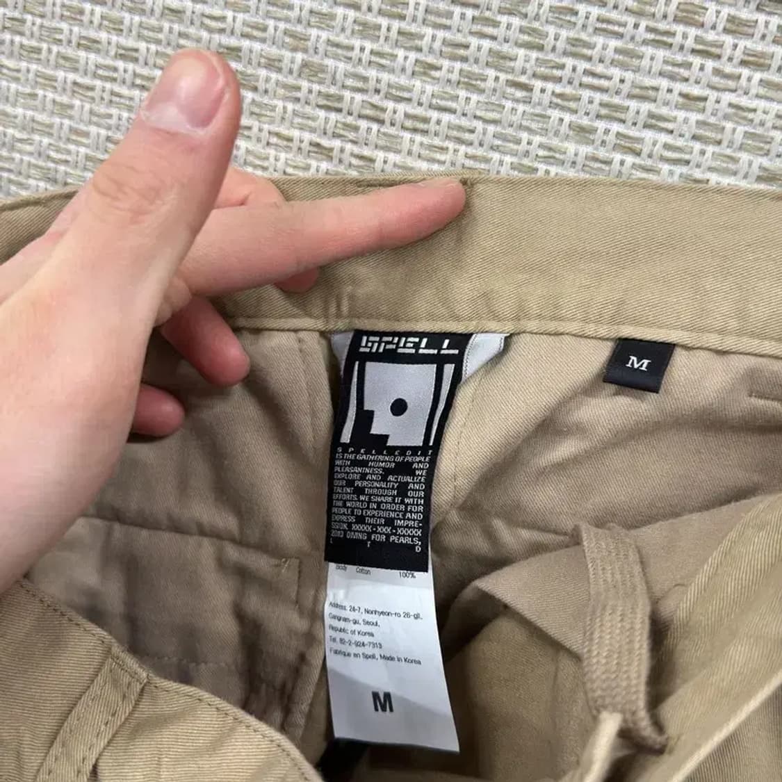 스펠에디트 캐주얼 코튼팬츠 면바지 M A03680 상품이미지4