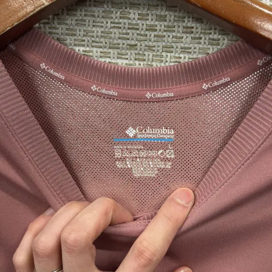 콜럼비아 아웃도어 프린팅로고 기능성 긴팔티 L A03661 상품이미지3