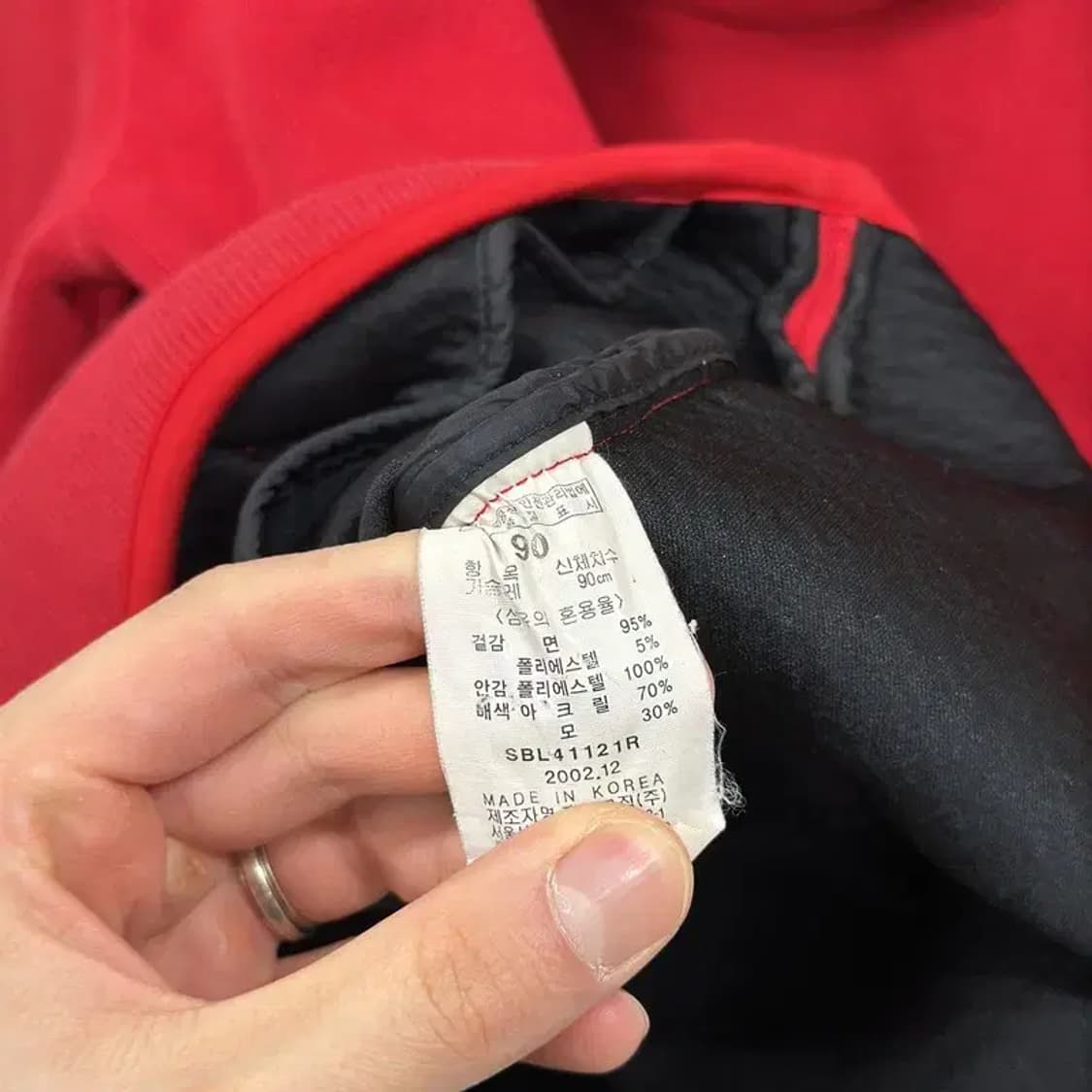 빈폴 스포츠 캐주얼 자수로고 오버핏 후드집업 90 A03657 상품이미지4