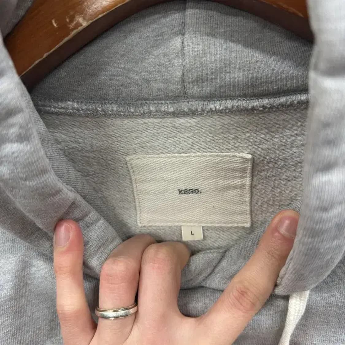 제로 XERO 캐주얼 무지 후드티 L A03671 상품이미지3