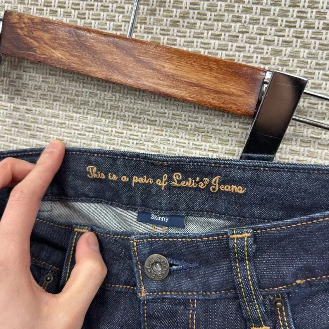 리바이스 캐주얼 스키니 스판 데님 청바지 27인치 A03677 상품이미지4