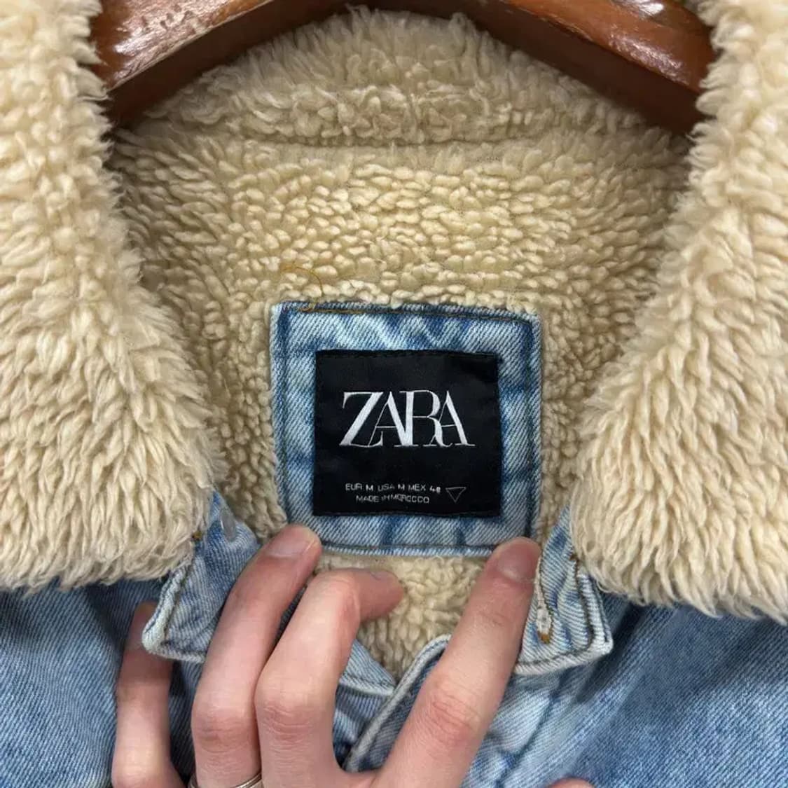 자라 ZARA 캐주얼 쉐르파 데님 청자켓 M A03658 상품이미지3