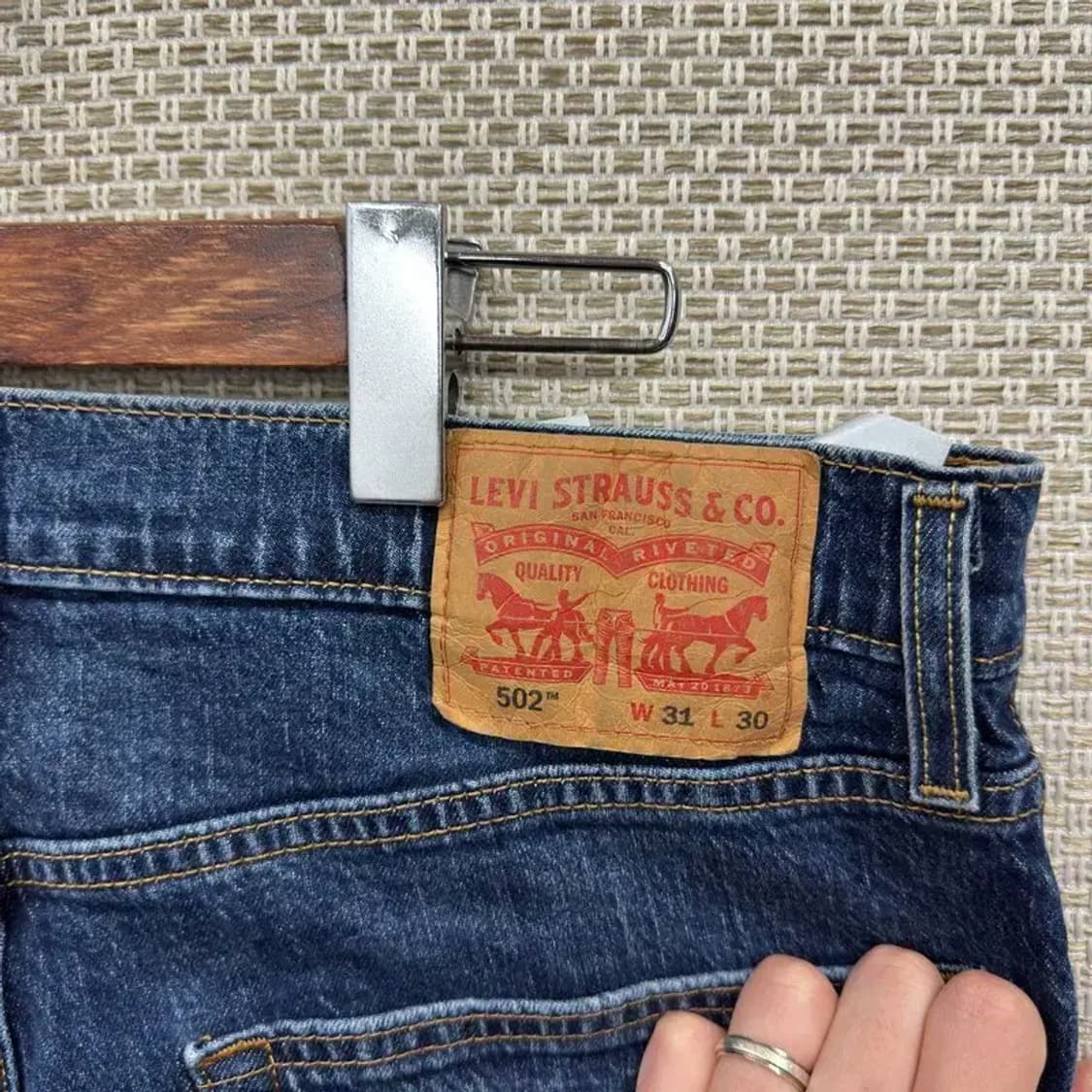 리바이스 502 캐주얼 데님 청바지 31인치 A03682 상품이미지3