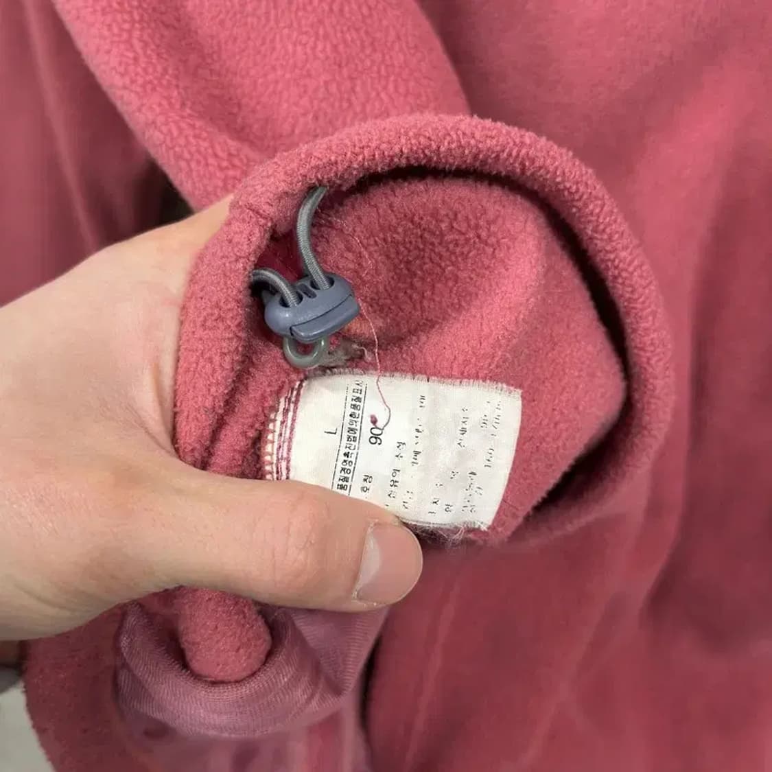 노스페이스 아웃도어 자수로고 플리스 후리스 집업 90 A03725 상품이미지4