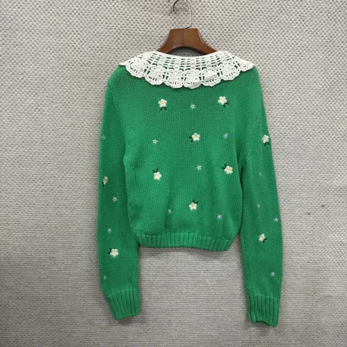 자라 ZARA 캐주얼 플라워패턴 큐티 니트 M A03728 상품이미지2