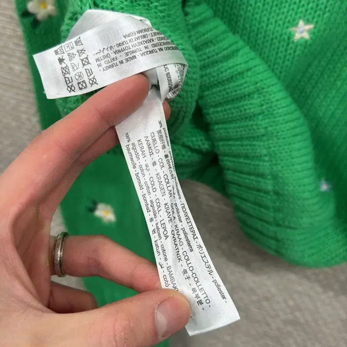 자라 ZARA 캐주얼 플라워패턴 큐티 니트 M A03728 상품이미지4