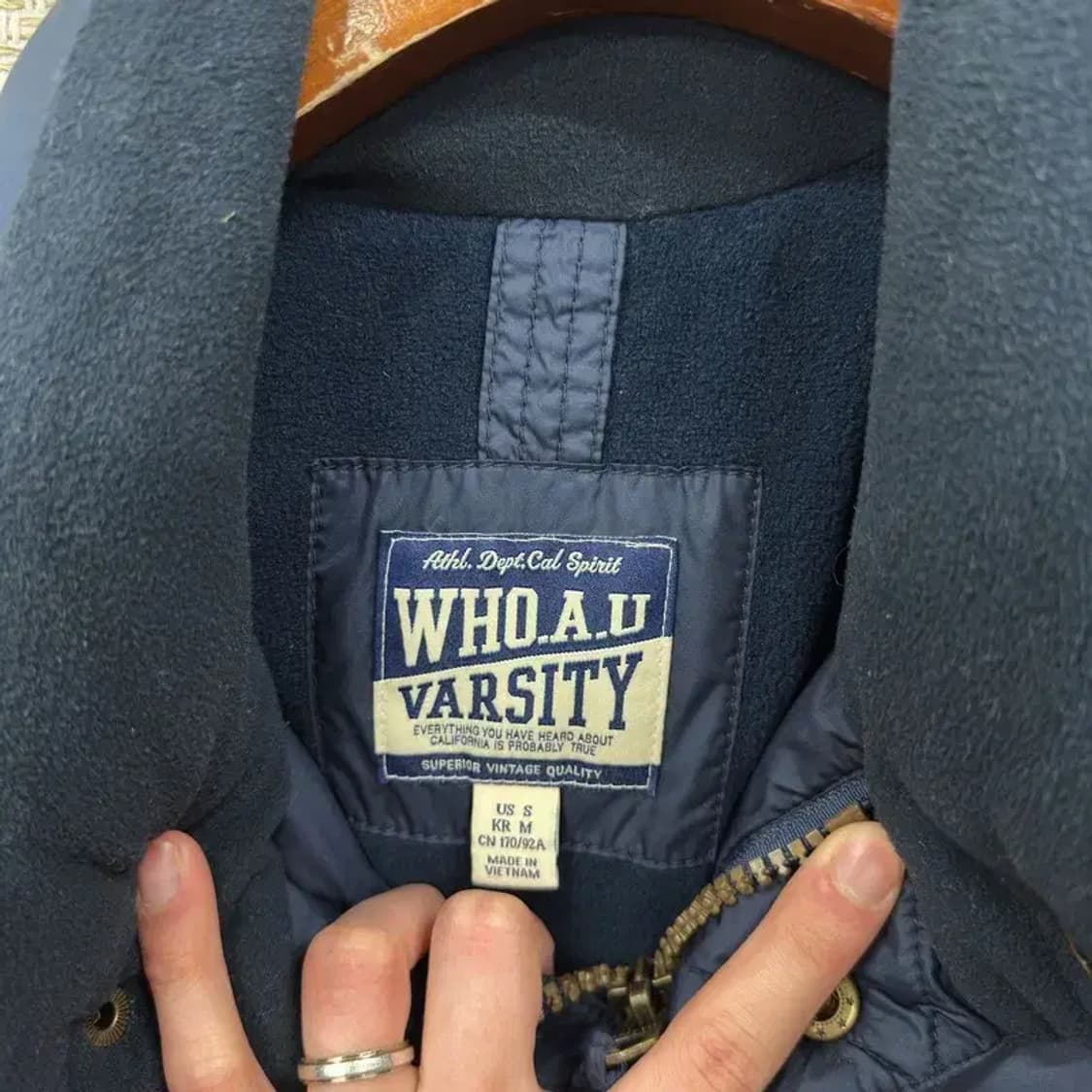 후아유 Y2K 빈티지 푸퍼 패딩 점퍼 S A03742 상품이미지3