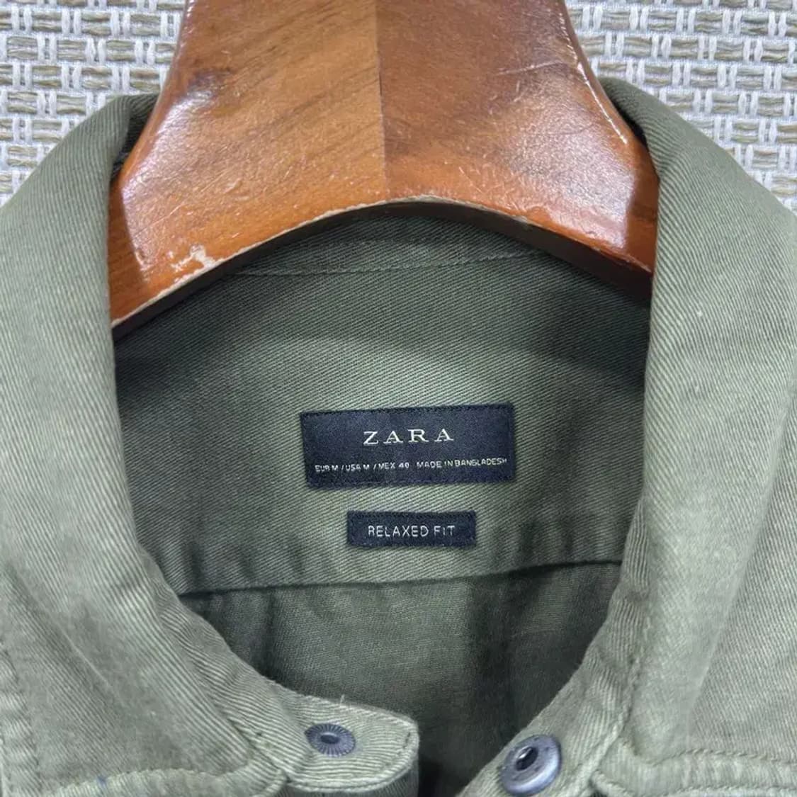 자라 ZARA 캐주얼 릴렉스핏 셔츠 자켓 M A03745 상품이미지3