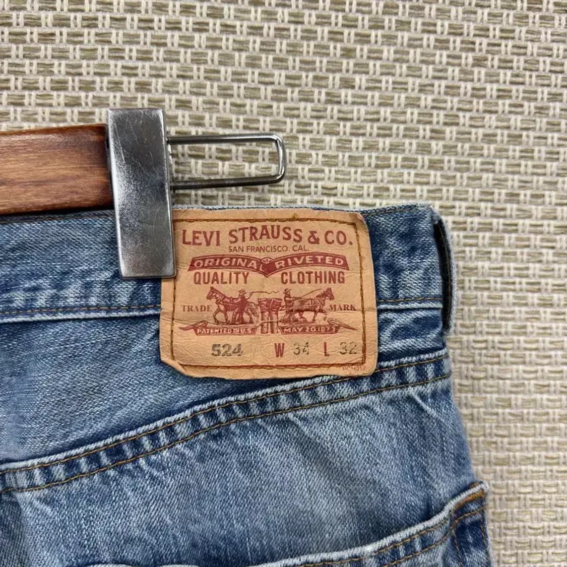 리바이스524 캐주얼 데님 청바지 34인치 A03756 상품이미지3