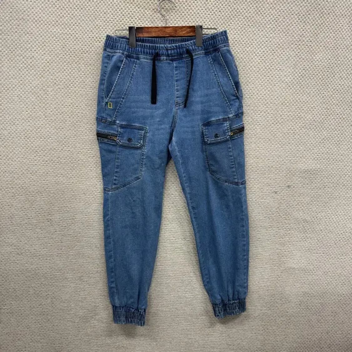 내셔널지오그래픽 배기진 카고 데님 밴딩 청바지 71 A03760 상품이미지1