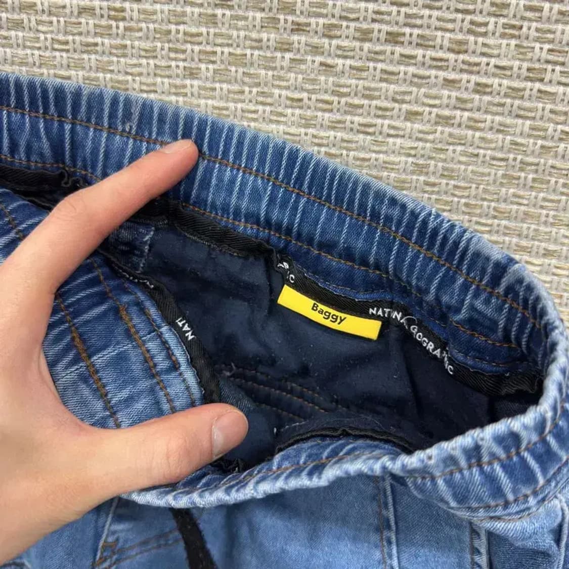 내셔널지오그래픽 배기진 카고 데님 밴딩 청바지 71 A03760 상품이미지4