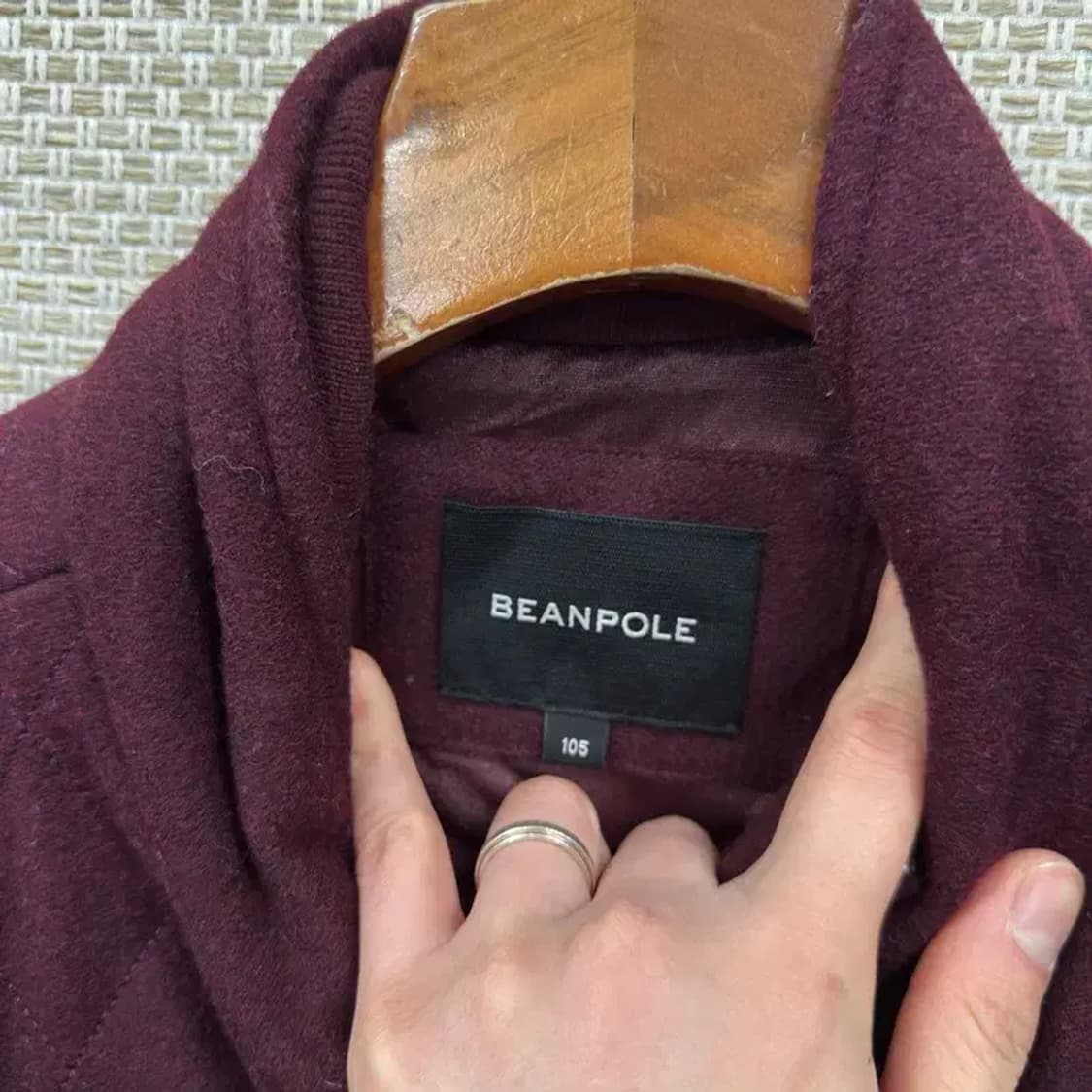 빈폴 캐주얼 자수로고 방풍 울 자켓 105 A03729 상품이미지3