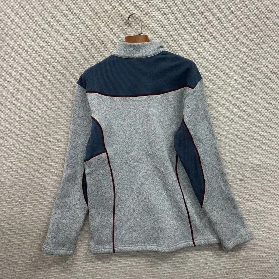 아이더 아웃도어 자수로고 반집업 약기모 긴팔티 L A03754 상품이미지2