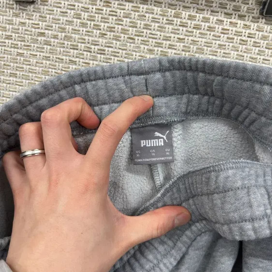 푸마 자수로고 조거 약기모 밴딩 츄리닝바지 XL A03762 상품이미지3