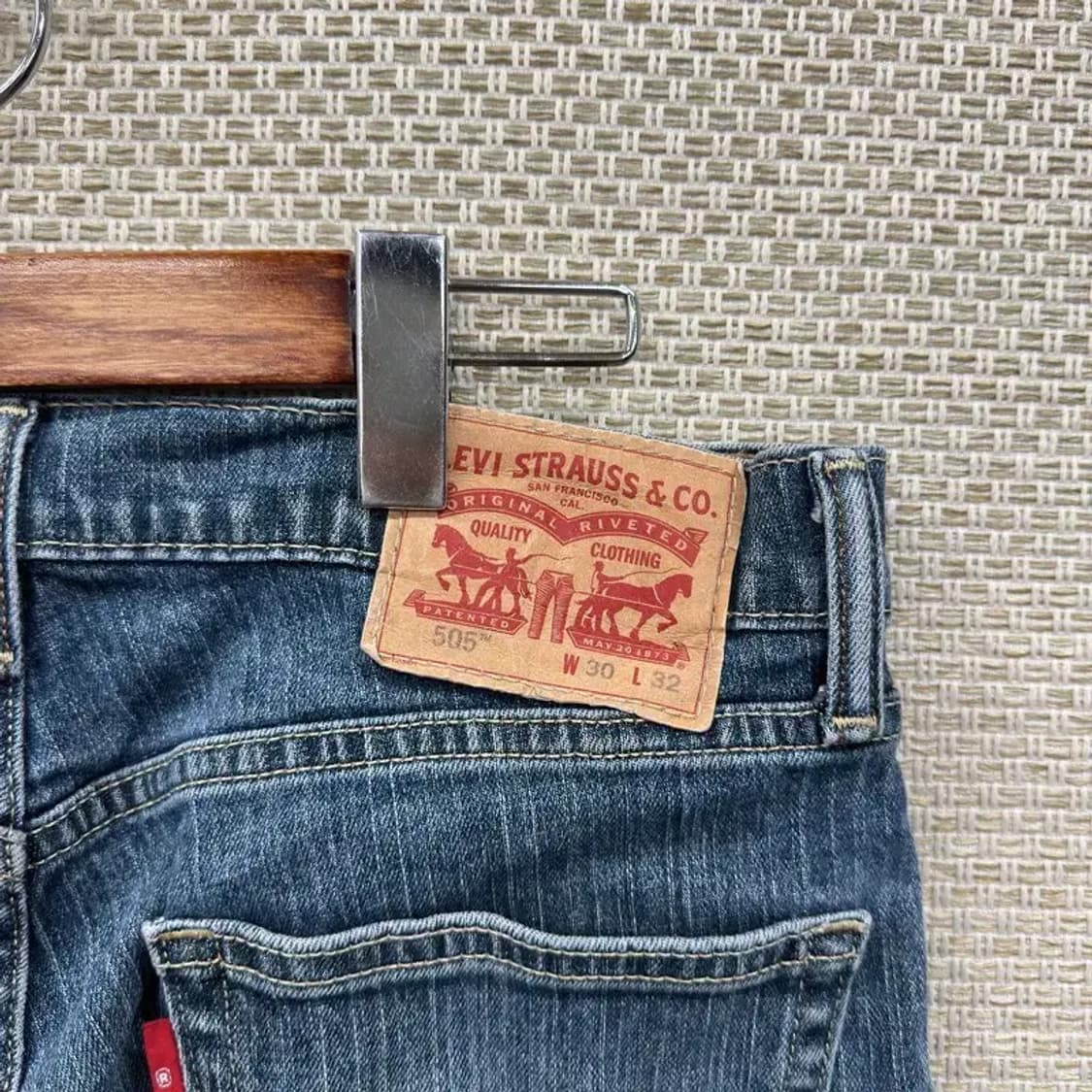 리바이스 505 캐주얼 데님 청바지 30인치 A03759 상품이미지3