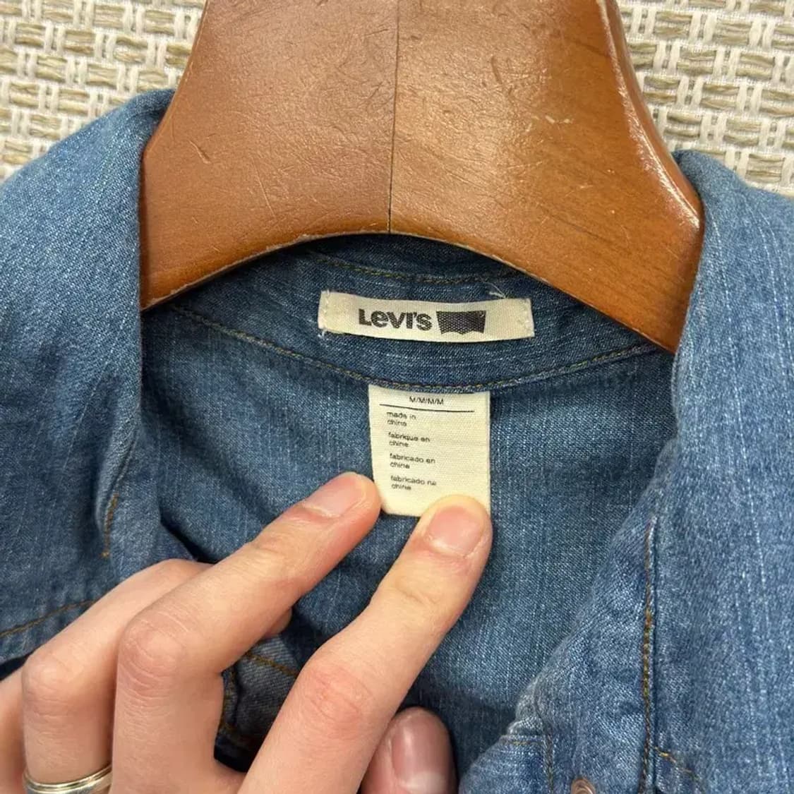 리바이스 캐주얼 투포켓 데님 청셔츠 M A04446 상품이미지3