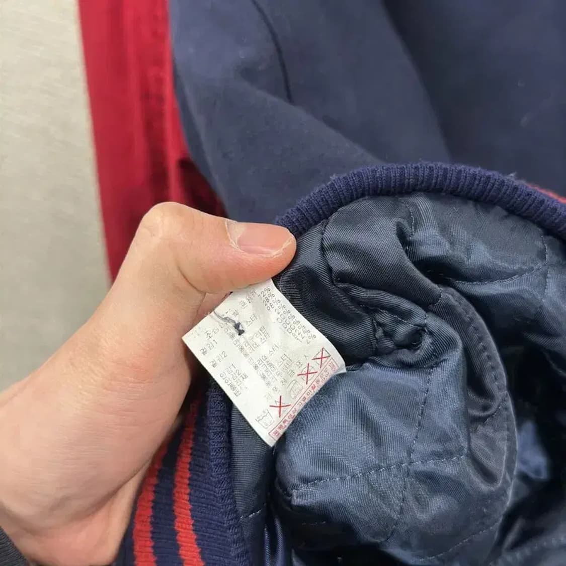 MLB 캐주얼 클리브랜드 누빔 바시티자켓 105 A04460 상품이미지4