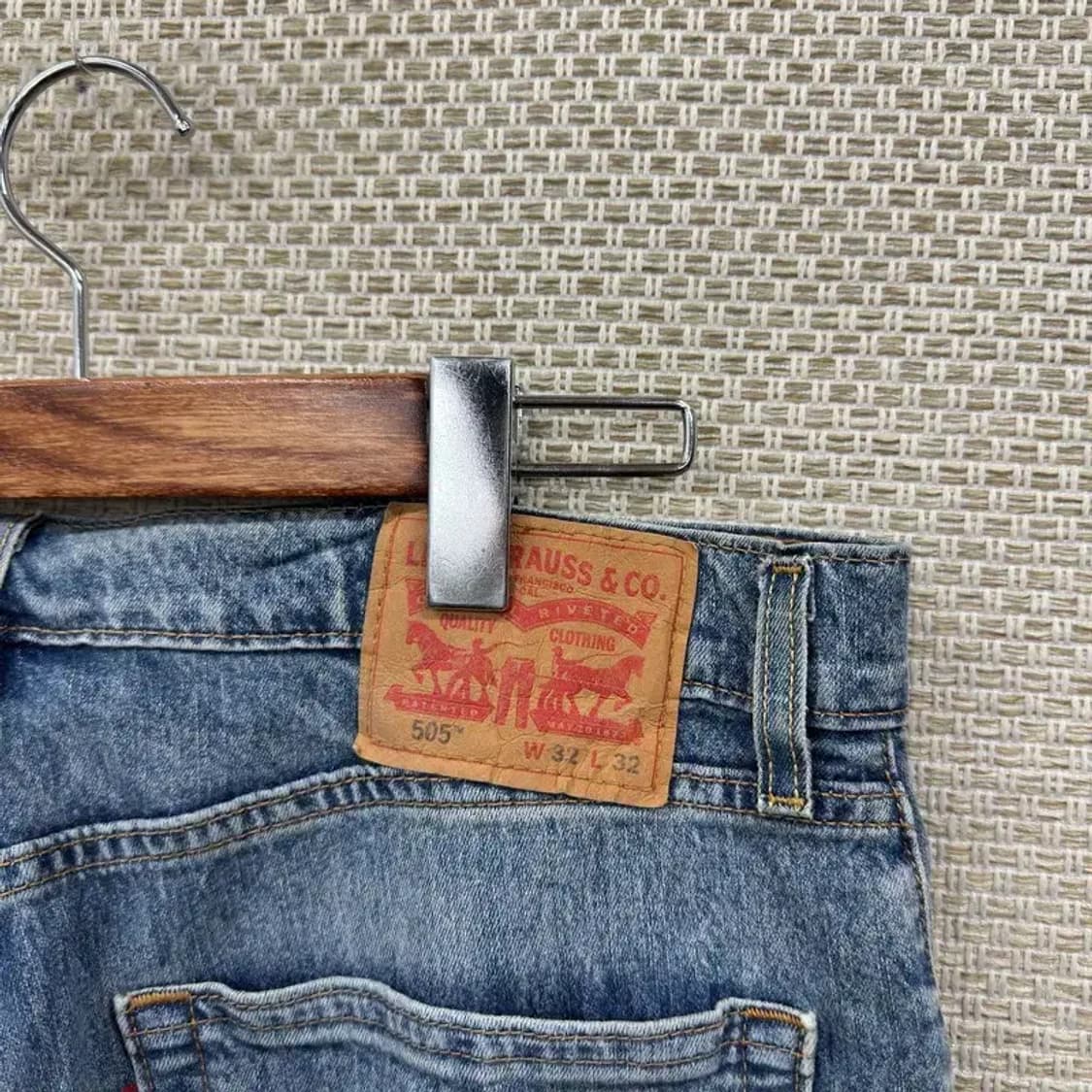 리바이스 505 캐주얼 데님 청바지 32인치 A04476 상품이미지3