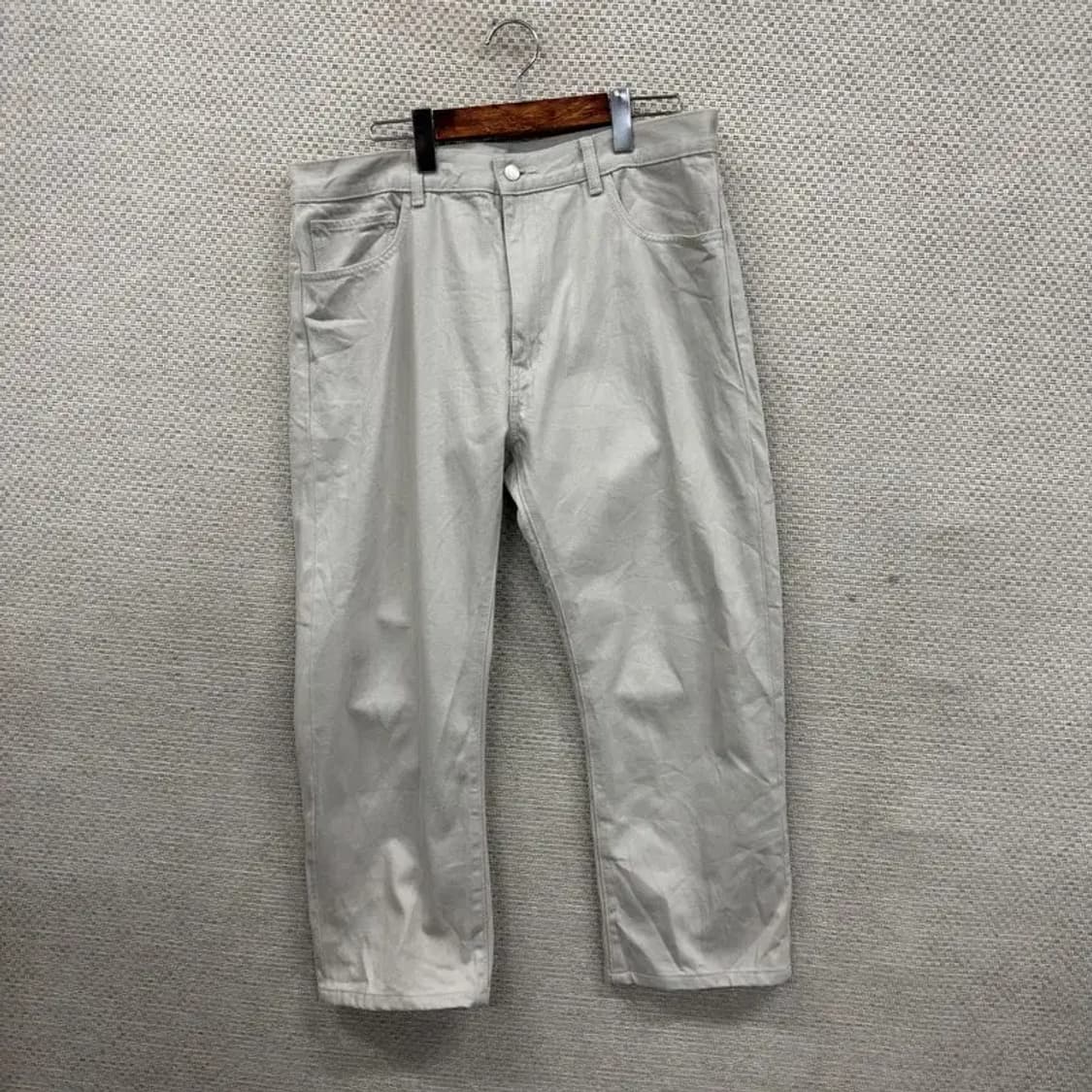 유니클로 U 르메르 코튼팬츠 면바지 35인치 A04478 상품이미지1