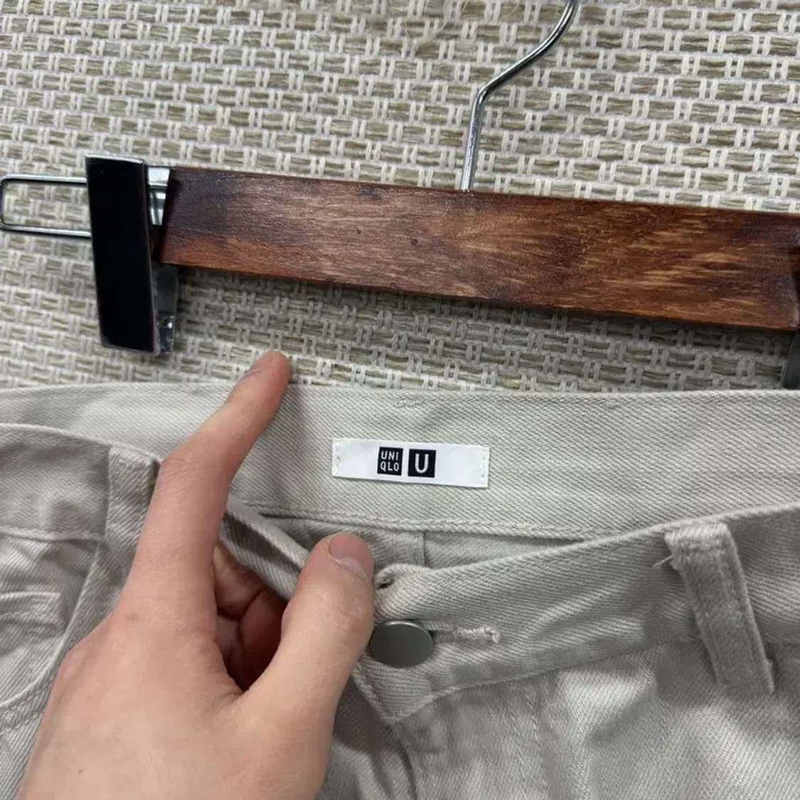 유니클로 U 르메르 코튼팬츠 면바지 35인치 A04478 상품이미지3