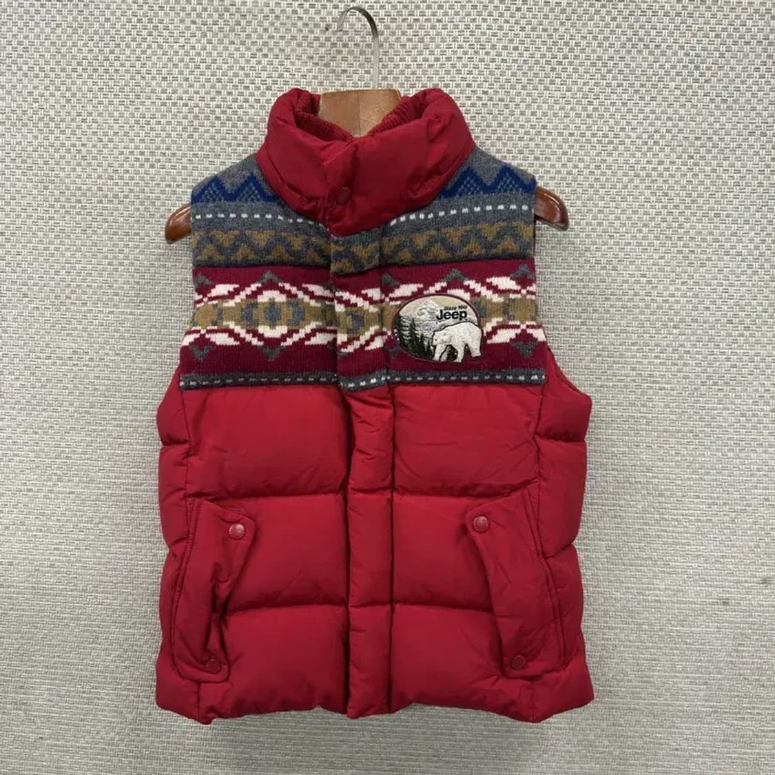 지프 JEEP 노르딕 오리털 덕다운 패딩 조끼 베스트 S A04467 상품이미지1
