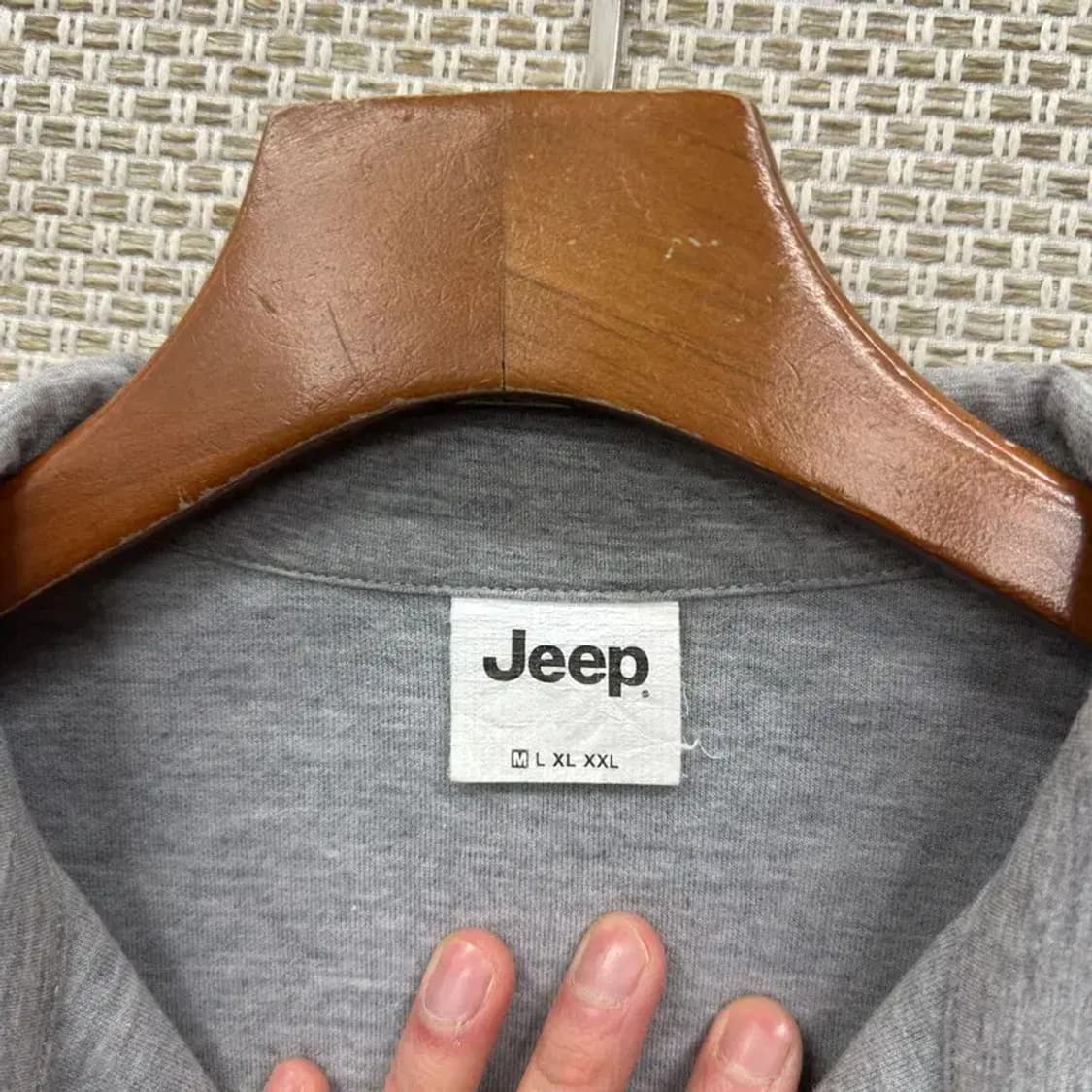 지프 JEEP 캐주얼 프린팅로고 반집업 스웻셔츠 맨투맨 M A04468 상품이미지3