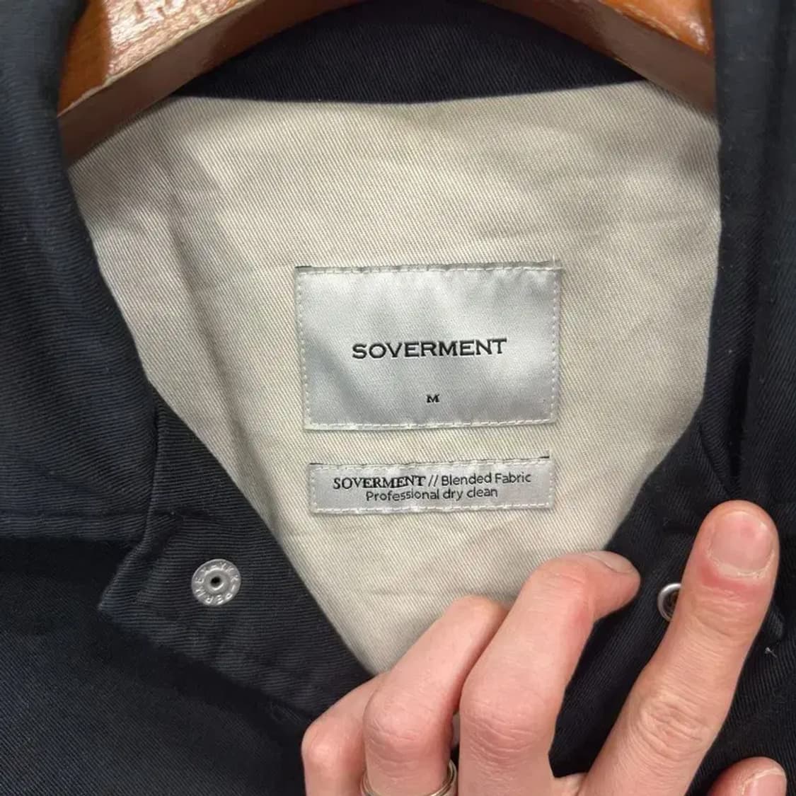 소버먼트 캐주얼 자수로고 코치자켓 M A04525 상품이미지3