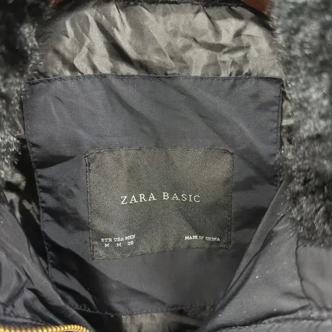 자라 ZARA 베이직 캐주얼 숏 패딩 점퍼 M A04529 상품이미지3