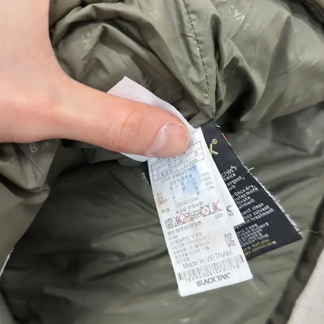 블랙야크 고어텍스 라쿤퍼 거위털 구스다운 하프 패딩 175 A04536 상품이미지4