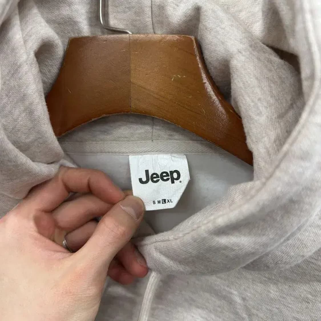 지프 JEEP 캐주얼 프린팅로고 기모 후드티 L A04538 상품이미지3