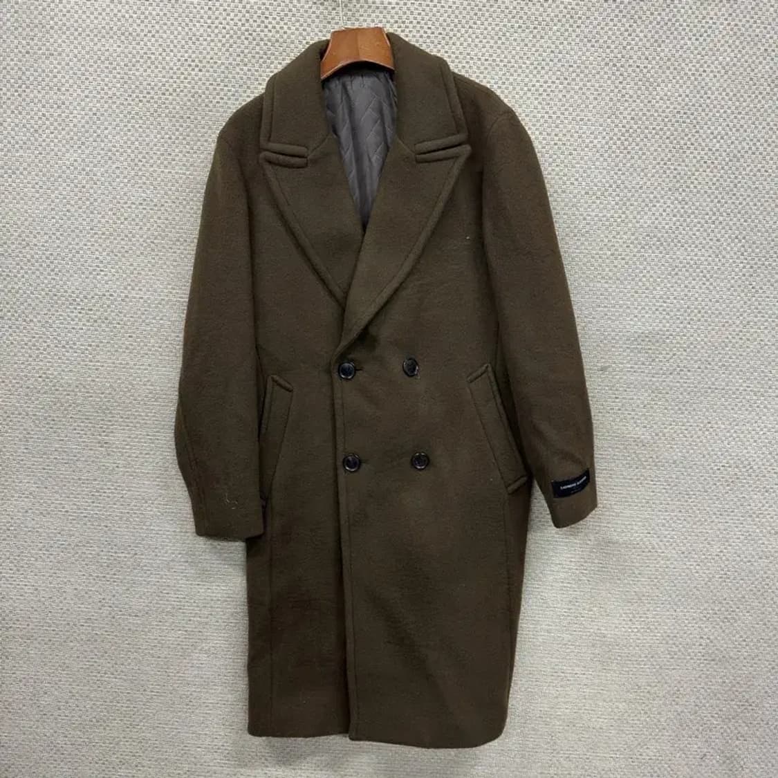 지오지아 캐주얼 더블버튼 울 캐시미어 롱 코트 95 A04542 상품이미지1