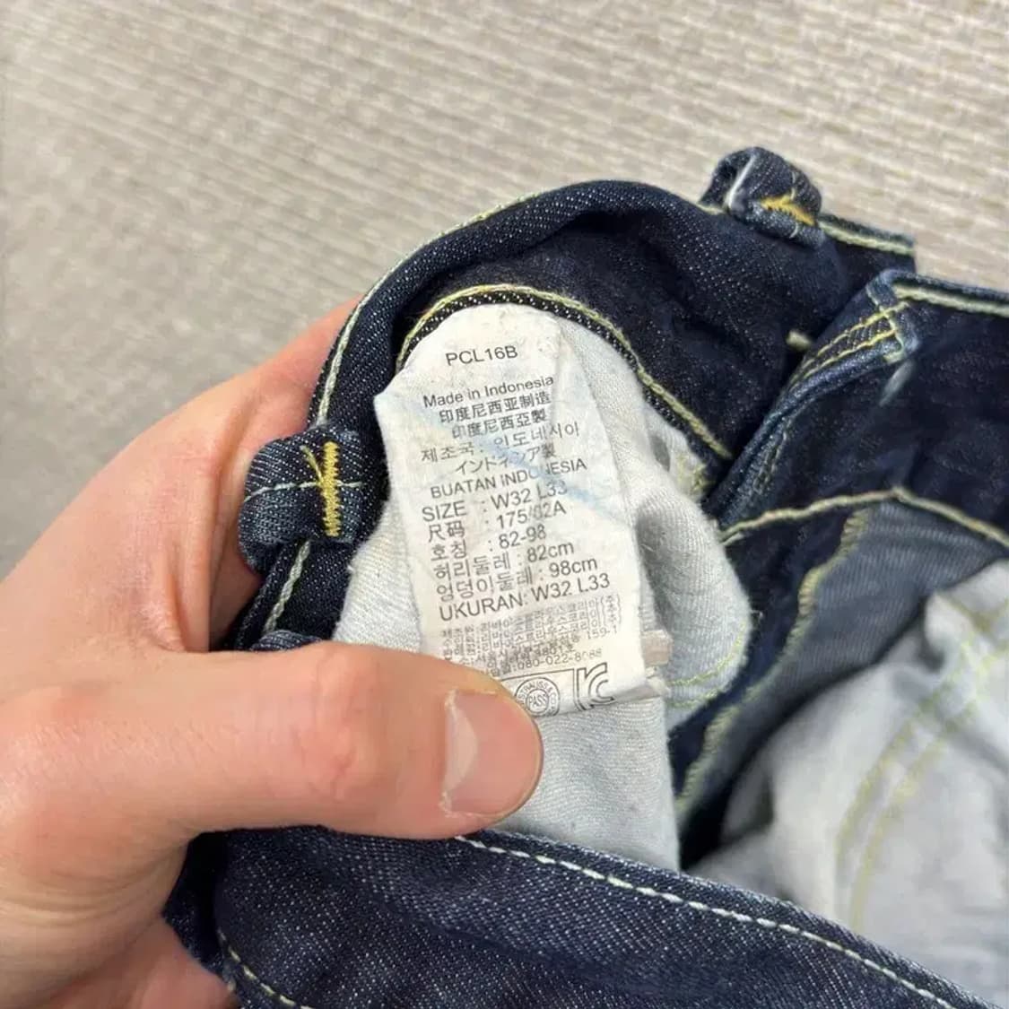 리바이스 522 캐주얼 데님 청바지 32인치 A04554 상품이미지4