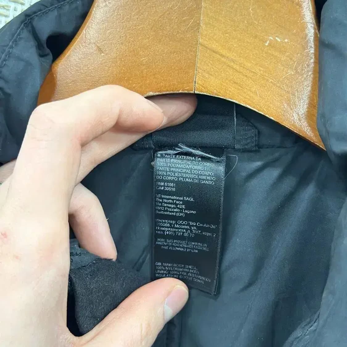 노스페이스 550 아웃도어 자수로고 패딩 90 A04547 상품이미지4