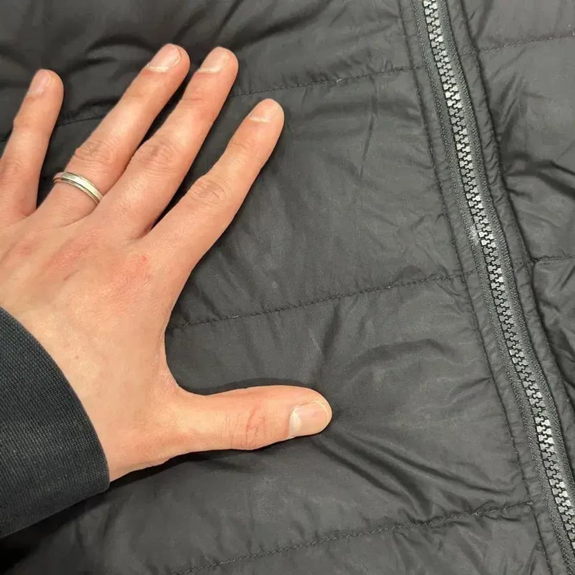 노스페이스 550 아웃도어 자수로고 패딩 90 A04547 상품이미지7