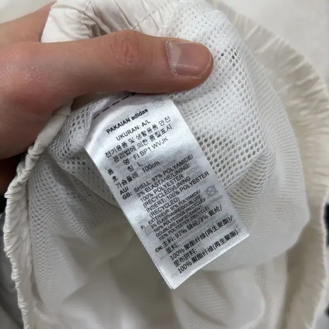 아디다스 캐주얼 멀티로고 윈드브레이커 바람막이 L A04537 상품이미지4