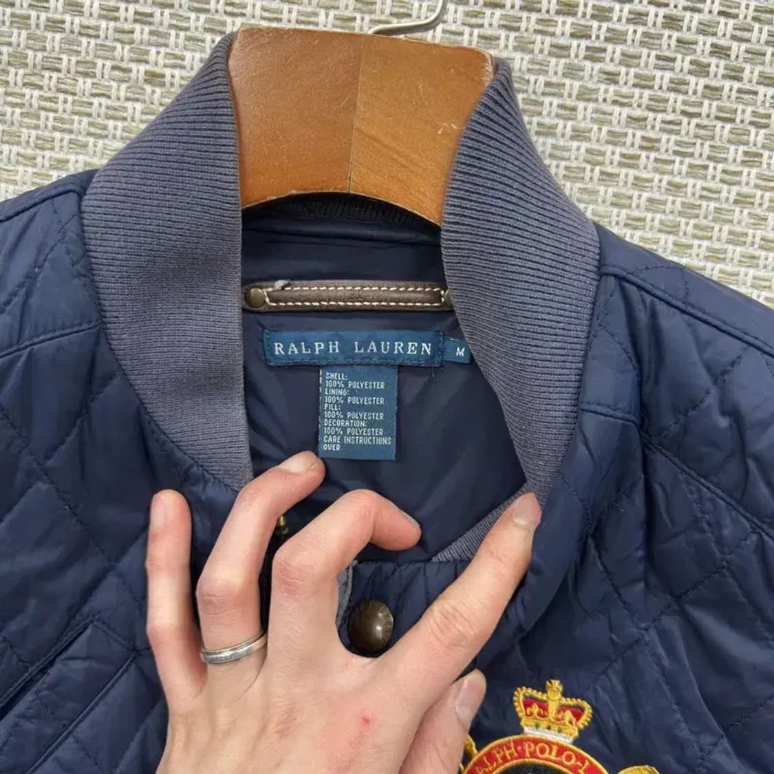 폴로 랄프로렌 올드스쿨 벨티드 퀄팅 패딩 자켓 M A04604 상품이미지3