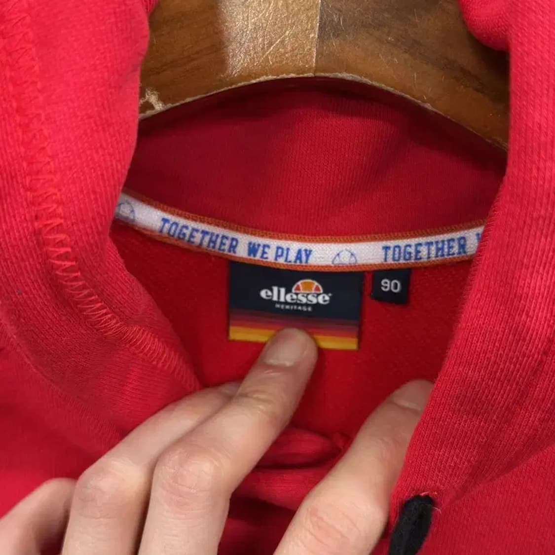 엘레쎄 캐주얼 빅프린팅로고 후드티 90 A04606 상품이미지3