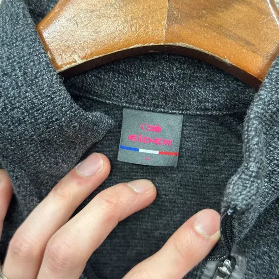 아이더 아웃도어 자수로고 가을 반집업 긴팔티 S A04611 상품이미지3